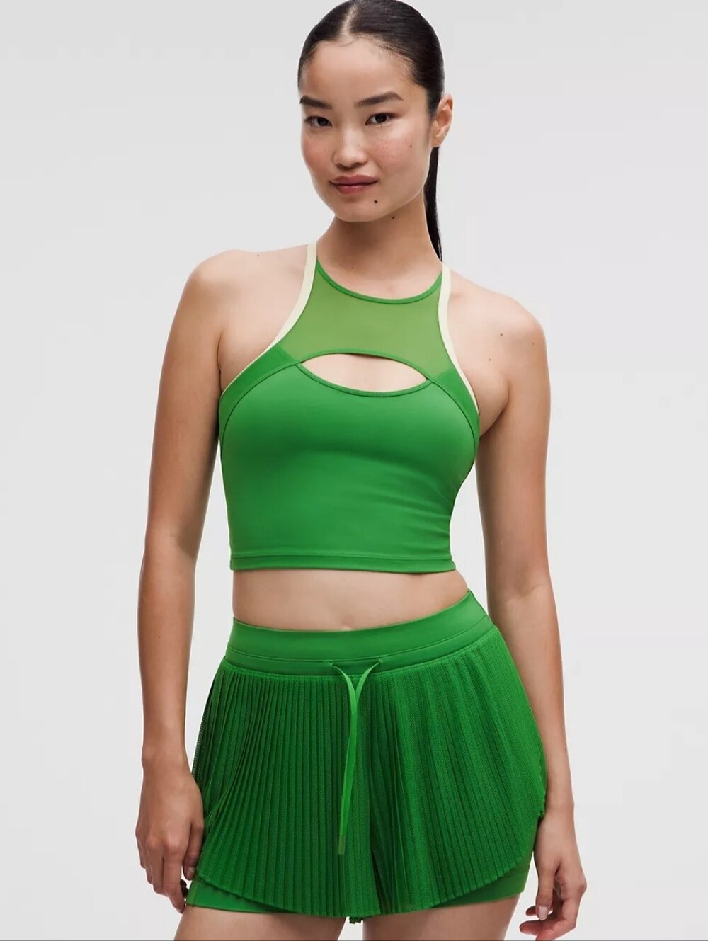 Lululemon Sporty Ace Advantage Mesh Pannel Tennis Tank 90s Y2K Layering
